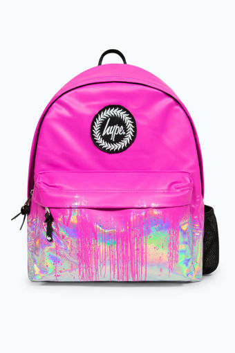 HYPE PINK HOLO DRIPS BACKPACK. Uniforms 4 Schools in Pembrokeshire