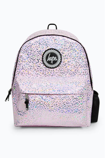 Picture of HYPE PINK ANIMAL PRINT BADGE BACKPACK